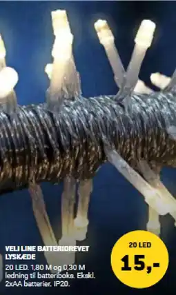 XL-BYG Veli line batteridrevet lysk.ede tilbud