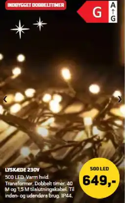 XL-BYG Lyskæde 230v tilbud