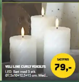 XL-BYG Veli line curly yokslys tilbud