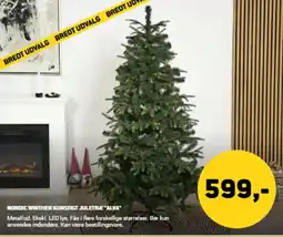 XL-BYG Nordic winther kunstigt juletræe "alva tilbud