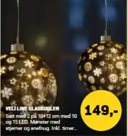 XL-BYG Veli line glaskugler tilbud