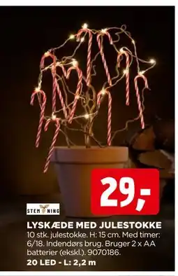 jem & fix LYSKÆDE MED JULESTOKKE, DKK 29 tilbud