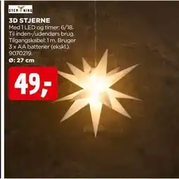 jem & fix 3D STJERNE, DKK 49 tilbud
