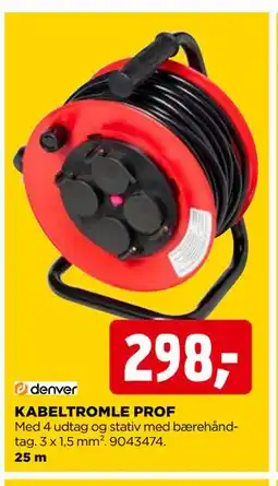 jem & fix KABELTROMLE PROF, DKK 298 tilbud