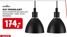 jem & fix RAY PENDELSÆT, DKK 174 tilbud