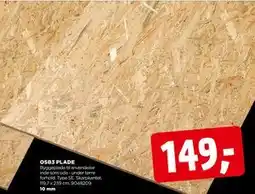 jem & fix OSB3 PLADE, DKK 149 tilbud