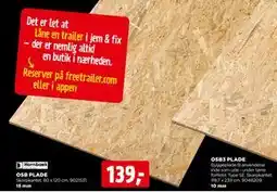 jem & fix OSB PLADE, DKK 139 tilbud