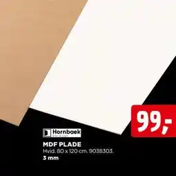 jem & fix MDF PLADE, DKK 99 tilbud