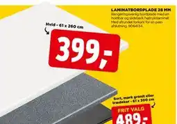 jem & fix LAMINATBORDPLADE 28 MM, DKK 399 tilbud