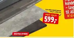 jem & fix LAMINATBORDPLADE 28 MM, DKK 599 tilbud