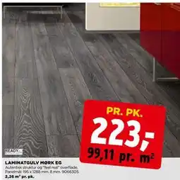 jem & fix LAMINATGULV MØRK EG, DKK 223 tilbud