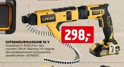 jem & fix GIPSSKRUEMASKINE 18 V, DKK 298 tilbud