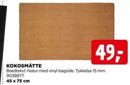 jem & fix KOKOSMÅTTE, DKK 49 tilbud