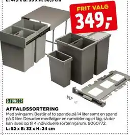 jem & fix AFFALDSSORTERING, DKK 349 tilbud