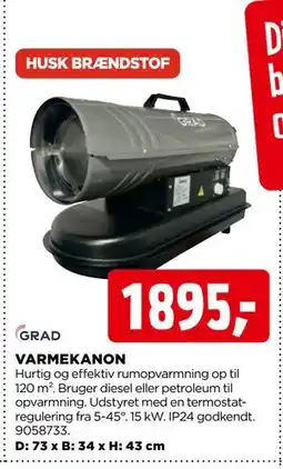jem & fix VARMEKANON, DKK 1895 tilbud
