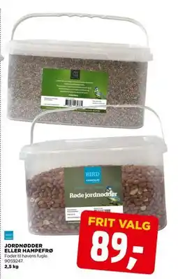 jem & fix JORDNØDDER ELLER HAMPEFRØ, DKK 89 tilbud