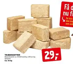 jem & fix TRÆBRIKETTER, DKK 29 tilbud