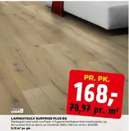 jem & fix LAMINATGULV SURPRISE PLUS EG, DKK 168 tilbud
