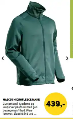 XL-BYG Mascot microfleecejakke med hætte tilbud