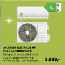 XL-BYG Andersen electric ae mat pro 9 l/l varmepumpe tilbud