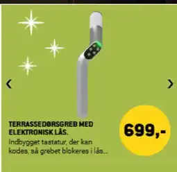 XL-BYG Terrassedørsgreb med elektronisk lås. tilbud