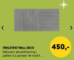 XL-BYG Troldtekt wall deco tilbud