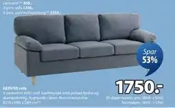 JYSK GEDVED sofa, DKK 1750 tilbud