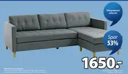 JYSK FALSLEV sofa med chaiselong, DKK 1650 tilbud