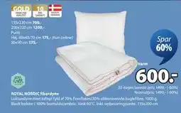 JYSK ROYAL NORDIC fiberdyne tilbud
