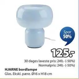 JYSK HJARNE bordlampe, DKK 125 tilbud