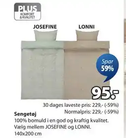 JYSK Sengetøj, DKK 95 tilbud