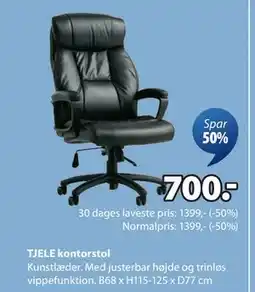 JYSK TJELE kontorstol, DKK 700 tilbud
