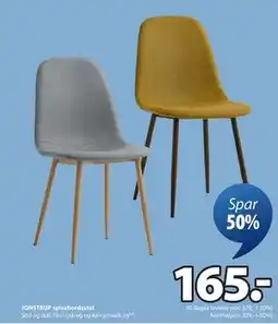 JYSK JONSTRUP spisebordsstol, DKK 165 tilbud