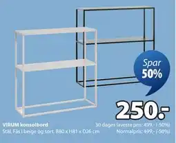 JYSK VIRUM konsolbord, DKK 250 tilbud