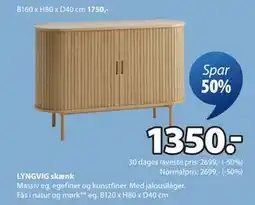 JYSK LYNGVIG skænk tilbud