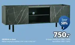 JYSK KRONDAL tv-bord, DKK 750 tilbud