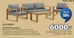 JYSK LILLEHOLM loungesæt, DKK 6000 tilbud