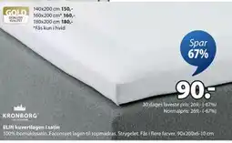 JYSK ELIN kuvertlagen i satin tilbud