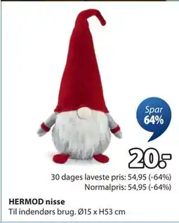 JYSK HERMOD nisse, DKK 20 tilbud