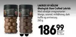 Citti LAKRIDS BY BÜLOW Økologisk Slow Crafted Lakrids, DKK 186.99 tilbud