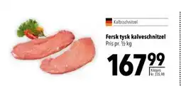 Citti Fersk tysk kalveschnitzel, DKK 167.99 tilbud