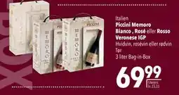 Citti Piccini Memoro Bianco , Rosé eller Rosso Veronese IGP, DKK 69.99 tilbud