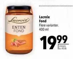 Citti Lacroix Fond, DKK 19.99 tilbud