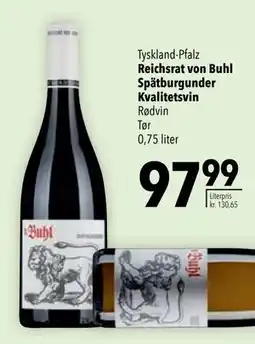 Citti Reichsrat von Buhl Spätburgunder Kvalitetsvin, DKK 97.99 tilbud