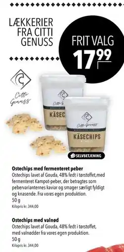 Citti Ostechips med valnød, DKK 17.99 tilbud