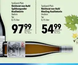 Citti Reichsrat von Buhl Riesling Kvalitetsvin, DKK 54.99 tilbud