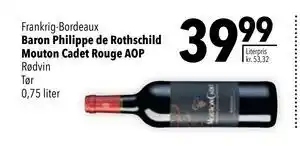 Citti Baron Philippe de Rothschild Mouton Cadet Rouge AOP, DKK 39.99 tilbud