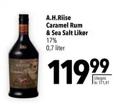 Citti A.H.Riise Caramel Rum & Sea Salt Likør, DKK 119.99 tilbud