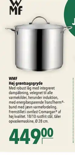 Citti WMF Høj grøntsagsgryde, DKK 449 tilbud