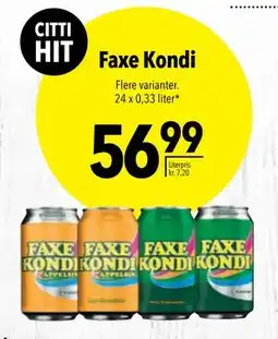 Citti Faxe Kondi, DKK 56.99 tilbud